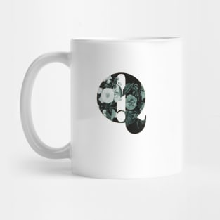 Flower Alphabet Q Mug